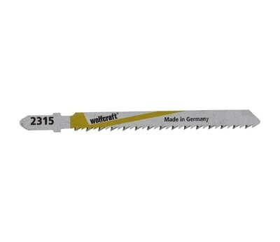 WOLFCRAFT - 2 LAME PER SEGHETTI ALTERNATIVI HSS TAGLIO NETTO 75 MM. ATTACCO A "T" 2315000