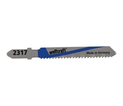 WOLFCRAFT - 2 LAME PER SEGHETTI ALTERNATIVI HSS LAMIERA DI ACCIAIO 50 MM. ATTACCO A "T" 2317000