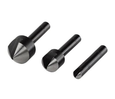 WOLFCRAFT - SET DI 3 SVASATORI WS CODOLO CILINDRICO DN. 6, 12, 16 MM. 2504000