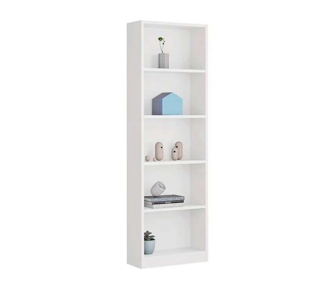 FORES - LIBRERIA I-JOY A 5 RIPIANI BIANCO OPACO 52 X 180 X 25 CM. 005422A