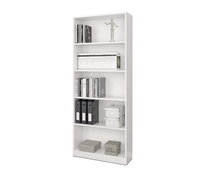 FORES - LIBRERIA ESTIL A 5 RIPIANI BIANCO OPACO 80 X 201 X 28 CM. 005626A