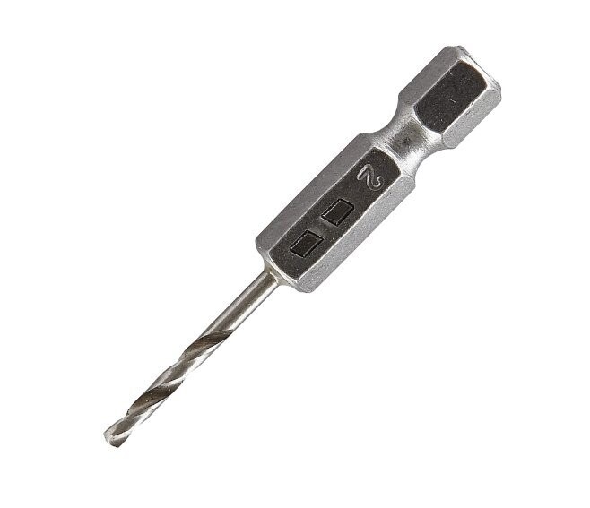 WOLFCRAFT - PUNTA IN METALLO HSS RETTIFICATA CODOLO ESAGONALE DN. 2 MM. 7256000