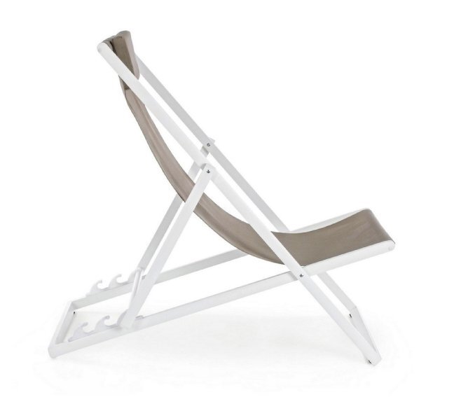 BIZZOTTO - TAYLOR SEDIA SDRAIO PIEGHEVOLE A 3 POSIZIONI IMPOSTABILI COLORE TABACCO 0662085