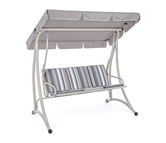 BIZZOTTO - GRELY DONDOLO A 3 POSTI COLOR AVORIO 190 X 120 X 185 CM. 0790223