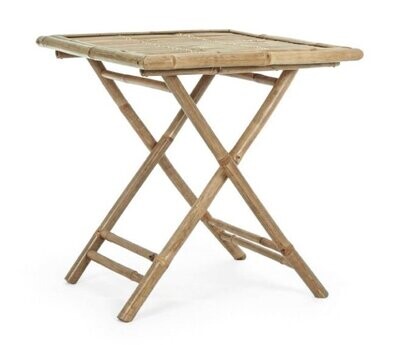 BIZZOTTO - JOYCE TAVOLO PIEGHEVOLE 70 X 70 X 75 CM. COLOR BAMBU' 0693024