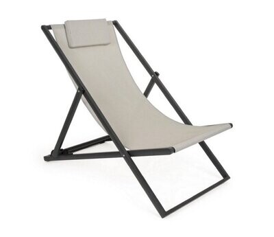 BIZZOTTO - TAYLOR SEDIA SDRAIO PIEGHEVOLE A 3 POSIZIONI IMPOSTABILI COLORE GRIGIO SCURO 0662477 BIZZOTTO - TAYLOR SEDIA SDRAIO PIEGHEVOLE A 3 POSIZIONI IMPOSTABILI COLORE GRIGIO SCURO 0662477