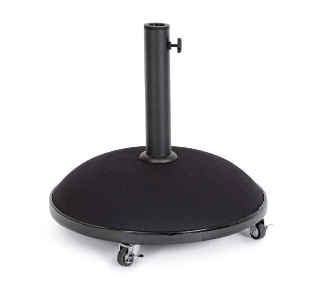 BIZZOTTO - BARRY BASE OMBRELLONE CON RUOTE 35 KG. NERO IN CEMENTO 0795293