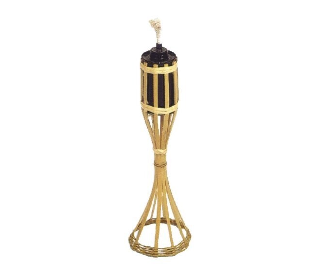 VERDELOOK - TORCIA IN BAMBU' DA TAVOLO CON PIEDE DI APPOGGIO DN. 6 H. 35 CM. 2062