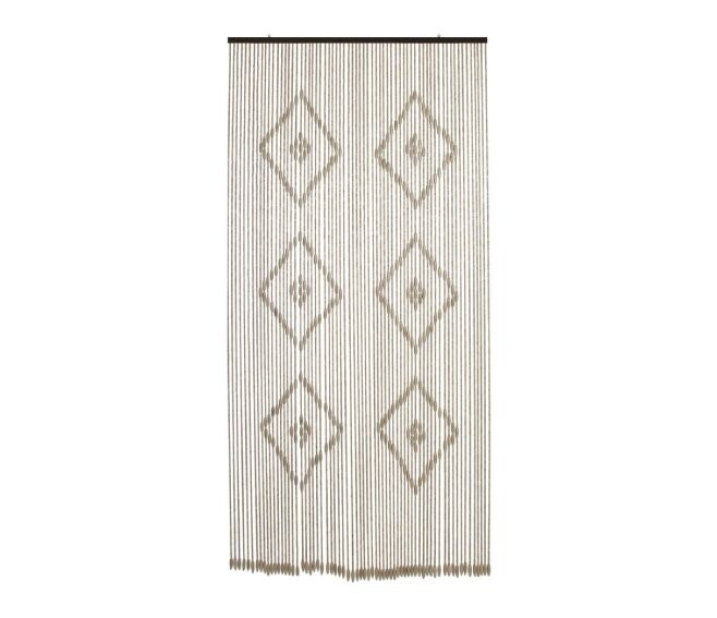 VERDELOOK - TENDA CON CORALLINI IN LEGNO DA INTERNO/ESTERNO 100 X 220 CM. 66 FILI LEGNO NATURALE 811/3