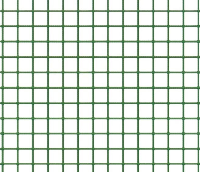 VERDELOOK - PLASTIQUADRA RETE METALLICA PLASTIFICATA MAGLIA 12,5 X 12,5 MM. ROTOLO 0,5 X 5 MT. 421