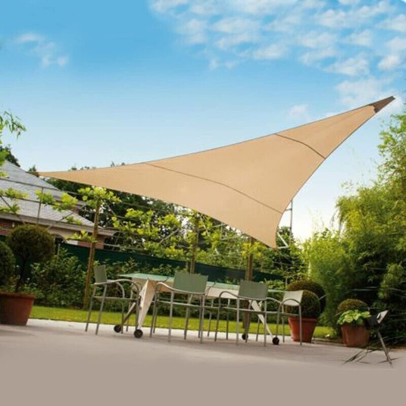 VERDELOOK - TENDA DA SOLE A VELA TRIANGOLARE 3 X 3 X 3 MT. COLORE ECRU' CON BORSA 824/1 VERDELOOK - TENDA DA SOLE A VELA TRIANGOLARE 3 X 3 X 3 MT. COLORE ECRU' CON BORSA 824/1