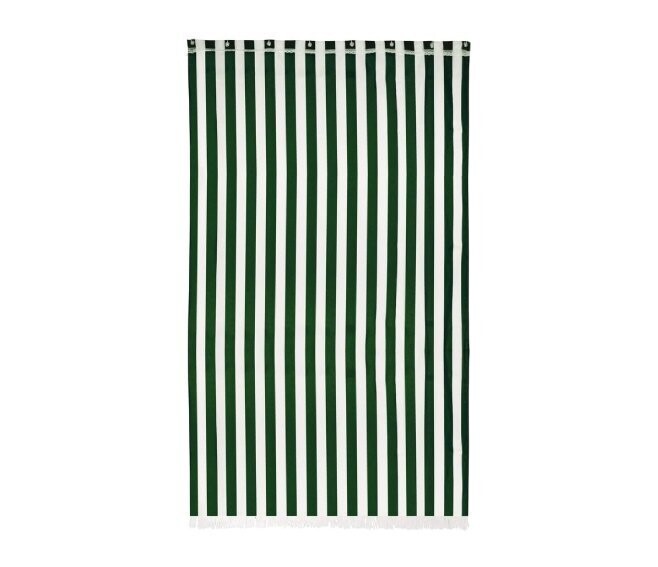 VERDELOOK - TENDA DA SOLE PER BALCONE 140 X 300 CM. COLORE VERDE E BIANCO A RIGHE 823/35