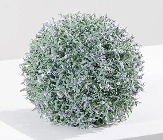 VERDELOOK - GREENBAL PROVENCE SIEPE ARTIFICIALE SFERICA DN. 21 CM. FOGLIA LAVANDA 790/94
