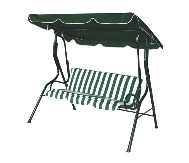 VERDELOOK - SORRENTO DONDOLO 3 POSTI 170 X 115 X 152 CM. VERDE RIGATO 780/40V