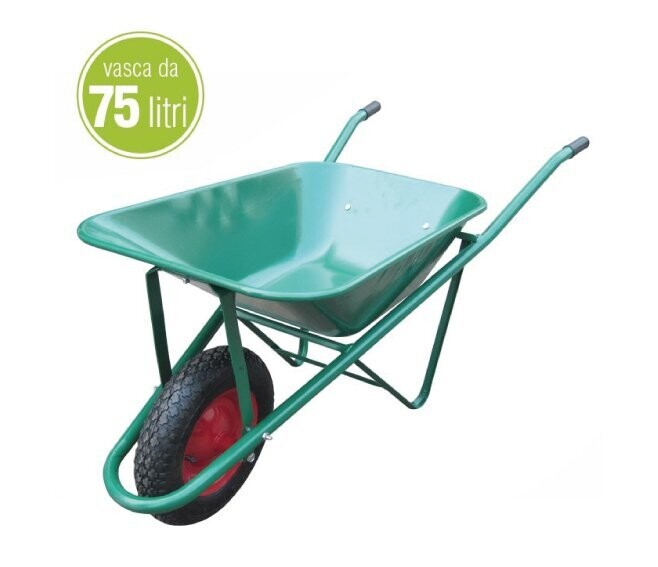 VERDELOOK - CARRIOLA IN ACCIAIO VERNICIATO VERDE 75 LT. 81/5