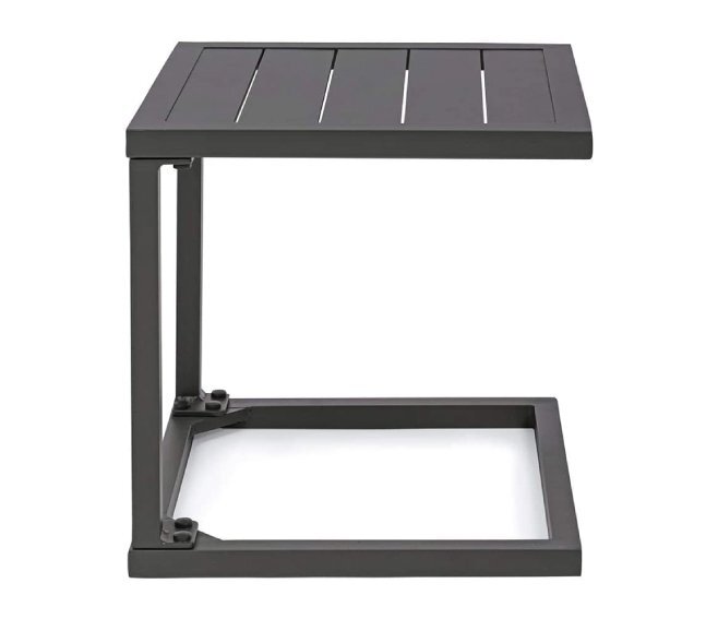 BIZZOTTO - HILDE TAVOLINO BASSO COLORE ANTRACITE 40 X 40 X 32 CM. 0662917