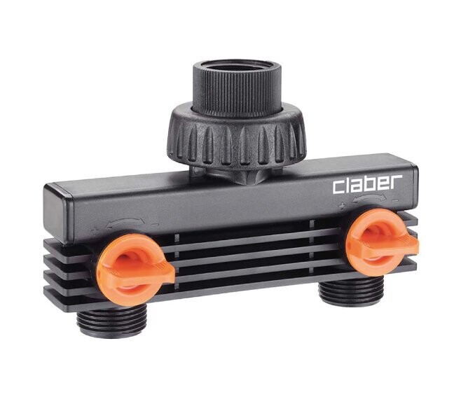 CLABER - BLOCK-SYSTEM PRESA A DUE VIE 3/4” M 91589