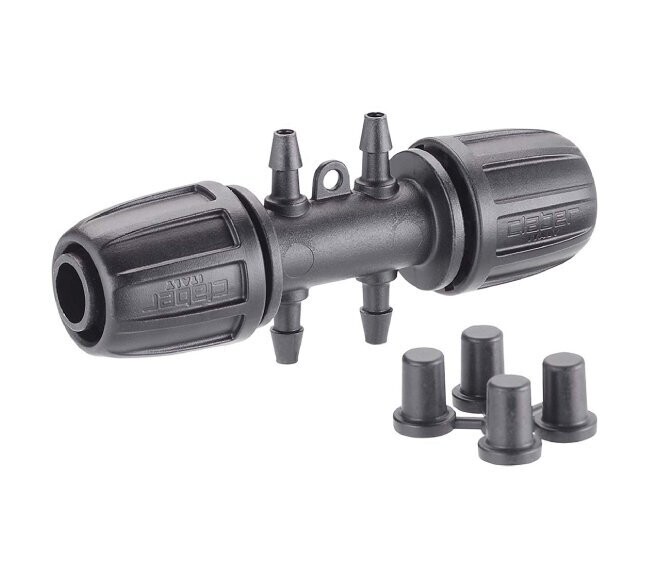 CLABER - BLOCK-SYSTEM RACCORDO 1/2” A 4 USCITE DA 1/4” 91027
