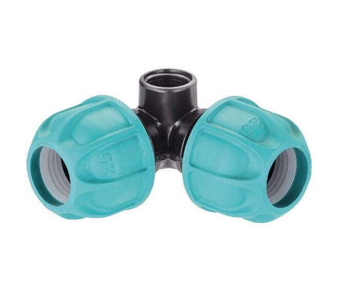 CLABER - RACCORDO A GOMITO DN. 25 MM FILETTO 1/2” F 90427
