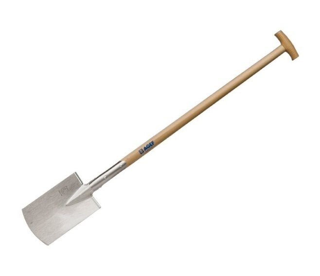 AGEF - VANGA PROFESSIONALE IN ACCIAIO TEMPERATO CON MANICO A "T" IN LEGNO 220TH/0A2AC89V