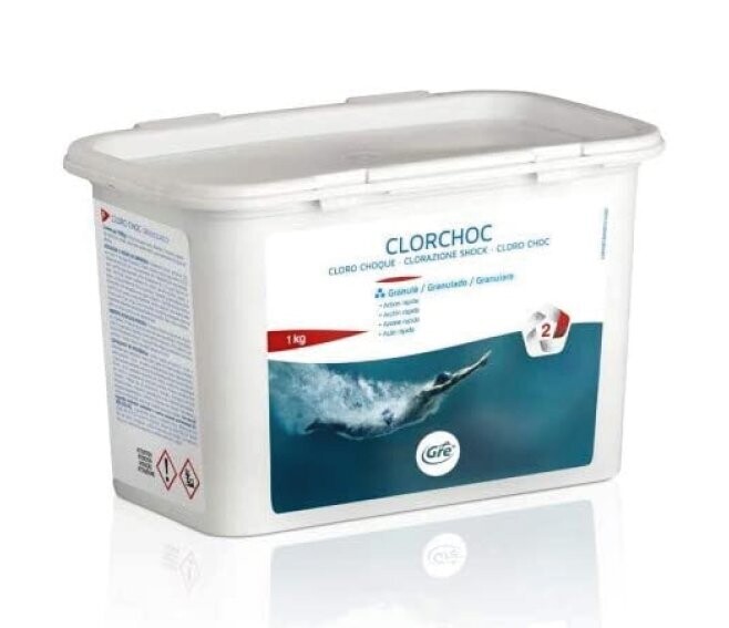 GRE - CLORCHOC CLORO FORTE 200 GRANULI CONFEZIONE 1 KG. 76079 GRE - CLORCHOC CLORO FORTE 200 GRANULI CONFEZIONE 1 KG. 76079