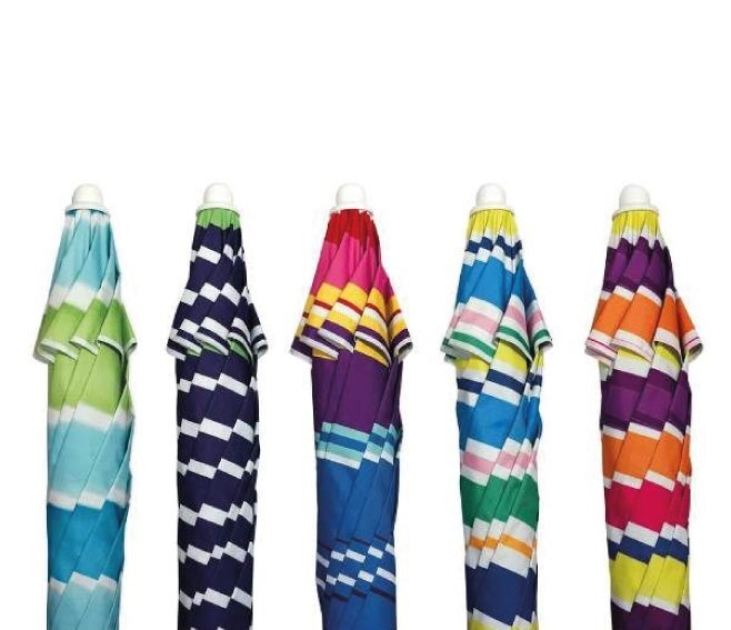 MOIA - MIRAMARE OMBRELLONE SPIAGGIA IN NYLON Ø 200 CM. COLORI ASSORTITI A648