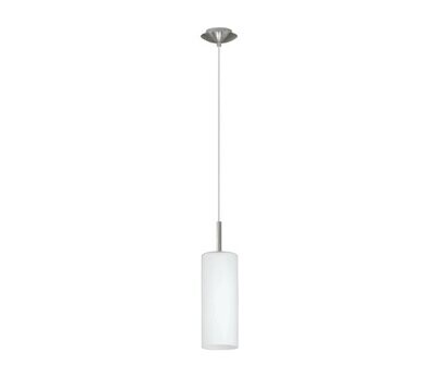 EGLO - TROY 3 LAMPADA A SOSPENSIONE E27 1 LUCE 100W VETRO BIANCO 85977