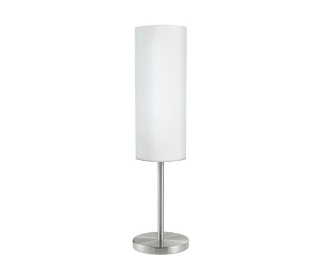 EGLO - TROY 3 LAMPADA ABAT-JOUR DA TAVOLO E27 1 LUCE 100W VETRO BIANCO 85981