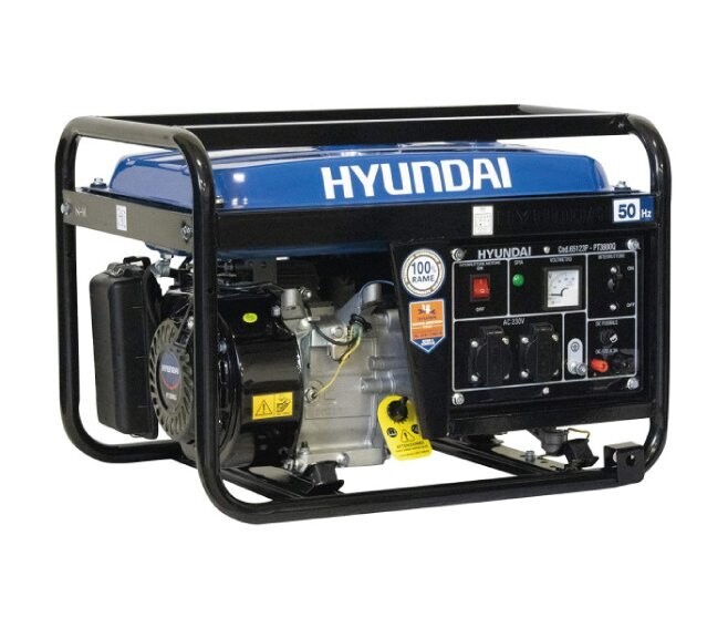 HYUNDAI - GENERATORE DI CORRENTE A BENZINA 4 TEMPI 230V BLU/NERO 65123P - PT3800Q