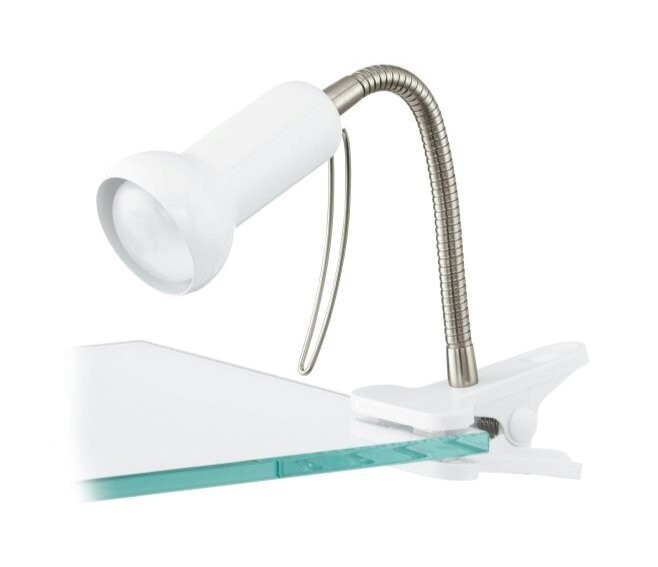 EGLO - FABIO LAMPADA CON MORSETTO DA UFFICIO E14 1X40W BIANCO 81262