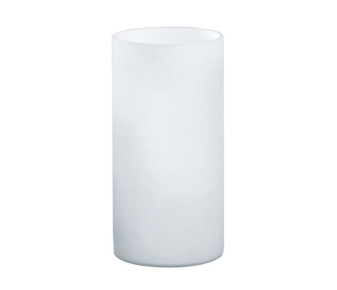 EGLO - GEO LAMPADA CILINDRICA DA TAVOLO IN VETRO BIANCO H.20 CM. E14 1X60W 81827