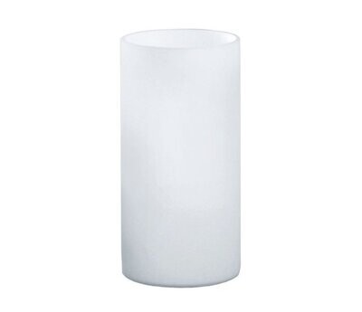 EGLO - GEO LAMPADA CILINDRICA DA TAVOLO IN VETRO BIANCO H.20 CM. E14 1X60W 81827
