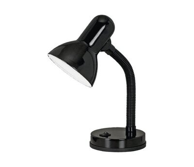 EGLO - BASIC LAMPADA DA SCRIVANIA IN METALLO NERO CON COLLO REGOLABILE NERO 1X40W E27 9228