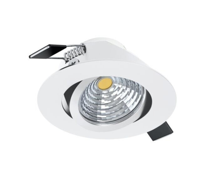 EGLO - SALICETO LAMPADA LED DA INCASSO IN ALLUMINIO BIANCO 6W DN. 88 MM. 2700K 450LM 98301