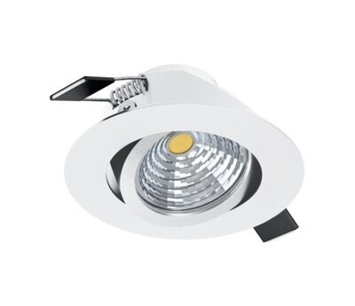 EGLO - SALICETO LAMPADA LED DA INCASSO IN ALLUMINIO BIANCO 6W DN. 88 MM. 2700K 450LM 98301