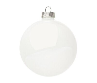 BIZZOTTO - SFERA DI NATALE IN VETRO COLORE BIANCO LUCIDO D80 0914106 BIZZOTTO - SFERA DI NATALE IN VETRO COLORE BIANCO LUCIDO D80 0914106