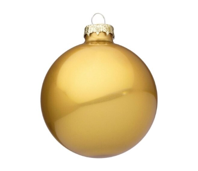 BIZZOTTO - SFERA DI NATALE IN VETRO COLORE ORO RICCO OPACO D80 0937078