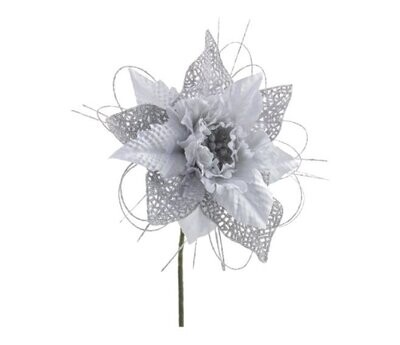 BIZZOTTO - PICK POINSETTIA ARGENTO 0925468 BIZZOTTO - PICK POINSETTIA ARGENTO 0925468