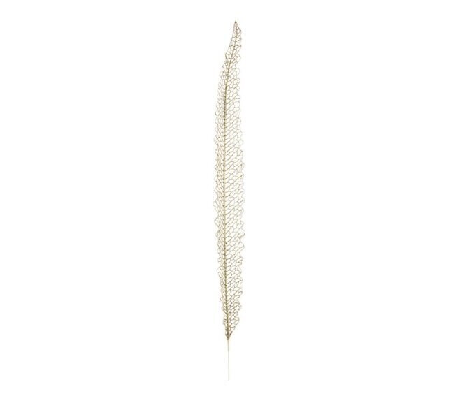 BIZZOTTO - FOGLIA LINEARE ORO GLITTER H.97 CM. 0932890