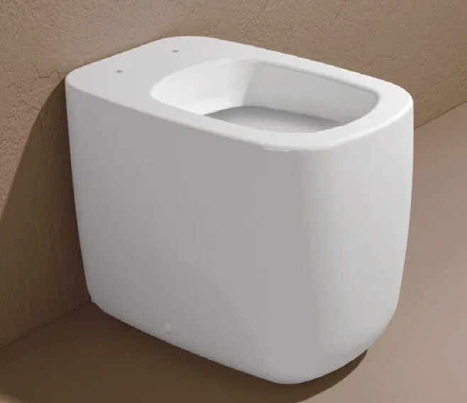 FLAMINIA - MONO' VASO WC A PAVIMENTO BTW CON BRIDA IN CERAMICA BIANCO MN117