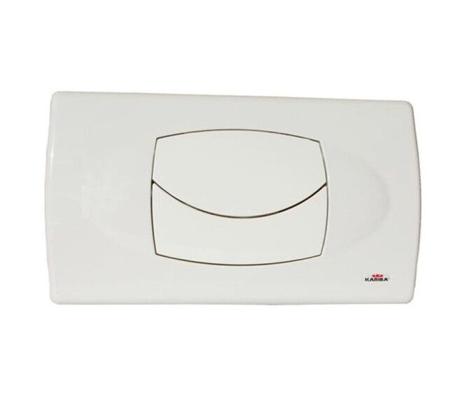 KARIBA - DUO BIBLO PLACCA DI COMANDO PER WC 2 PULSANTI BIANCA 306200