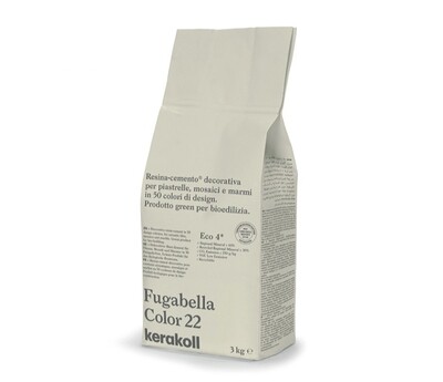 KERAKOLL - FUGABELLA COLOR 22 FUGANTE IBRIDO IN RESINA-CEMENTO DECORATIVO PER LA STUCCATURA DI PIASTRELLE MOSAICI E MARMI 3 KG. 36922