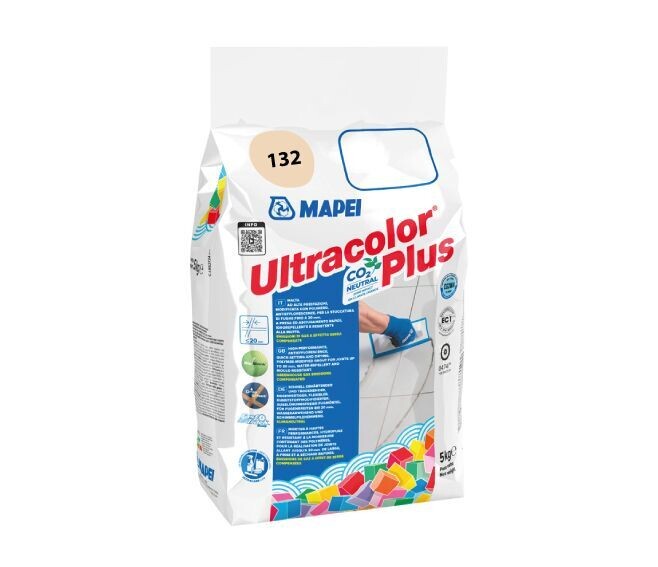 MAPEI - ULTRACOLOR PLUS MALTA CEMENTIZIA AD ALTE PRESTAZIONI 5 KG. COLORE 132 BEIGE 2000 6013245A