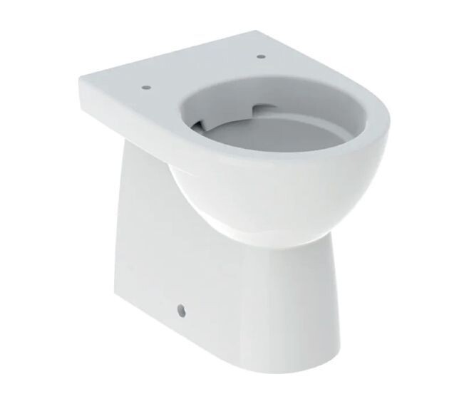 GEBERIT - SELNOVA COMPACT VASO WC A PAVIMENTO BTW A CACCIATA CON SCARICO ORIZZONTALE O VERTICALE RIMFREE BIANCO 500.394.01.7