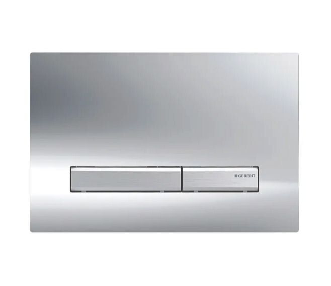 GEBERIT - SIGMA50 PLACCA DI COMANDO DOPPIO TASTO CROMATO / CROMATO LUCIDO 115.788.21.2