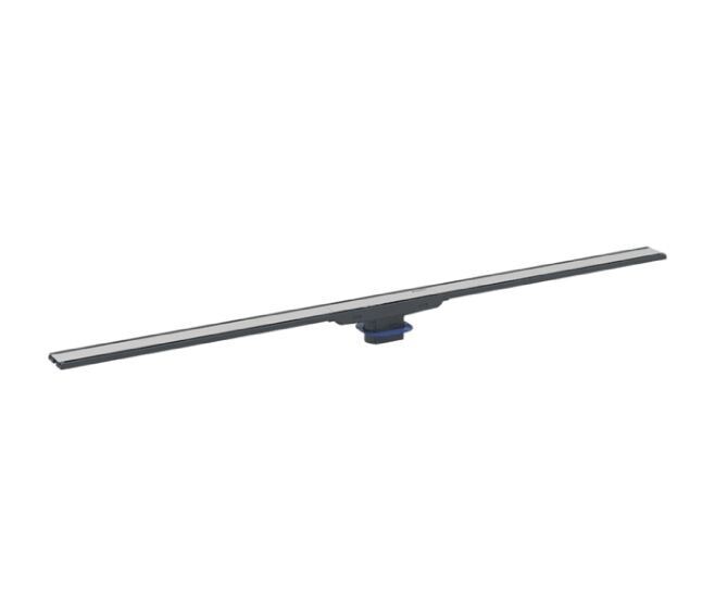 GEBERIT - CLEANLINE60 CANALETTA PER DOCCIA A PAVIMENTO 30-90 CM. NERO/ACCIAIO INOX 154.456.00.1