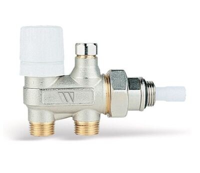 WATTS - VALVOLA TERMOSTATIZZABILE 102M NICHELATA A 4 VIE DN 3/4" X 1/2" 102M12AM34