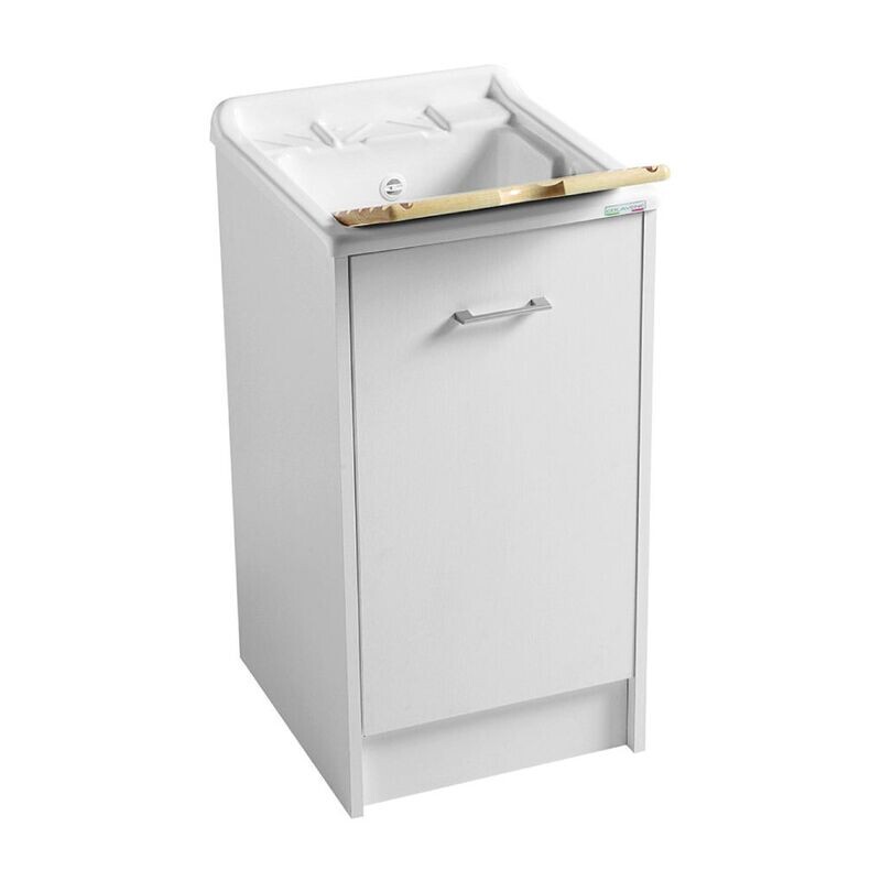 COLAVENE - DOMESTICA LAVAPANNI COMPLETO 50 X 45 X H.86 CM. BIANCO CON TAVOLA DI LAVAGGIO DL4550B