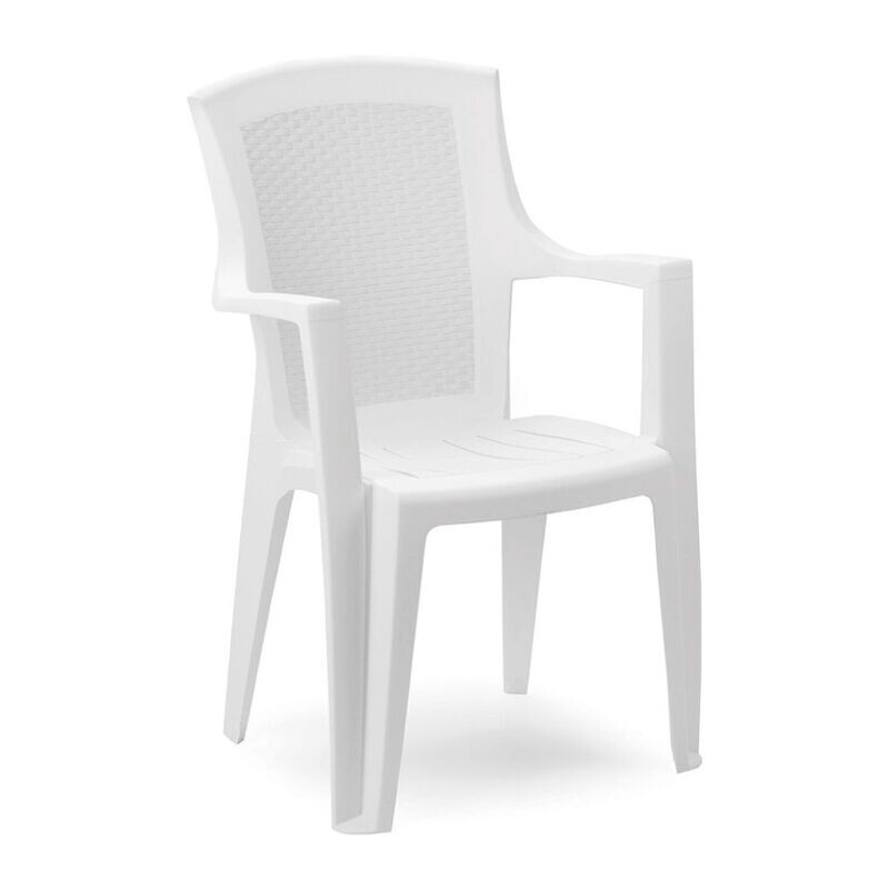 IPAE PROGARDEN - EDEN SEDIA IMPILABILE MONOBLOCCO COLORE BIANCO EDN025BI