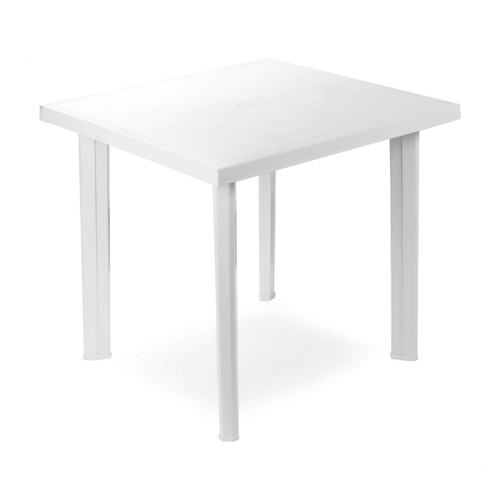 IPAE PROGARDEN - FIOCCO TAVOLO RETTANGOLARE 80 X 75 X 72 CM. BIANCO FIO036BI